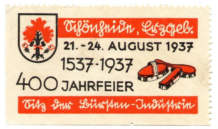 Schönheide im Erzgebirge Feier 400 Jahre 1.jpg Schönheide im Erzgebirge Im Jahr 1937 feierte das Dorf im Westerzgebirge den 400 Jahrestag des Siedlungsbeginns 1537 soll der Gebietsherr Balthasar Friedrich Edler von der Planitz Siedler ...