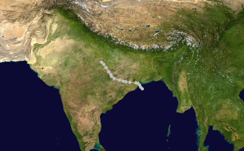 Indian cyclone 5 track.png hurricane auto track map 1 Cyclone 5 1970 JTWC 1970 North Indian Ocean cyclone season track maps 1970